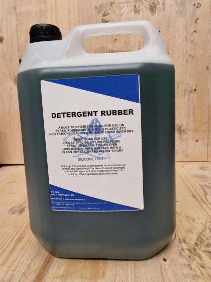 Detergent Rubber dressing for tyres, mats, vinyl, plastic